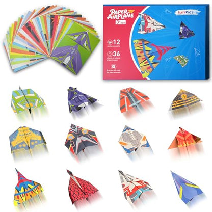 Paper Airplane Kit, Origami Kit for Kids Ages 8-12