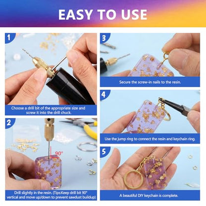 KISREL Epoxy Resin Kit 16OZ with 3D Mold, Electric Drill, Tool for Beginner - size: 16oz 3D Mold Kit