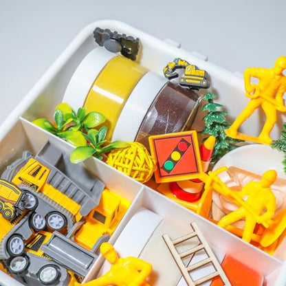 Construction Playdough Kit - Trucks, Cones & Signs - style: Construction Playdough Kit