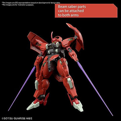Bandai Hobby - Mobile Suit Gundam: The Witch from Mercury - #08 Darilbalde, Bandai Spirits HG 1/144 Model Kit - color: red