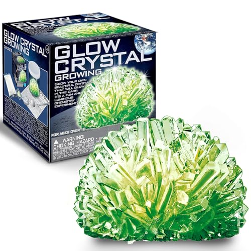 4M Glow Crystal Growing Kit - DIY Science STEM Experiment for Ages 10+