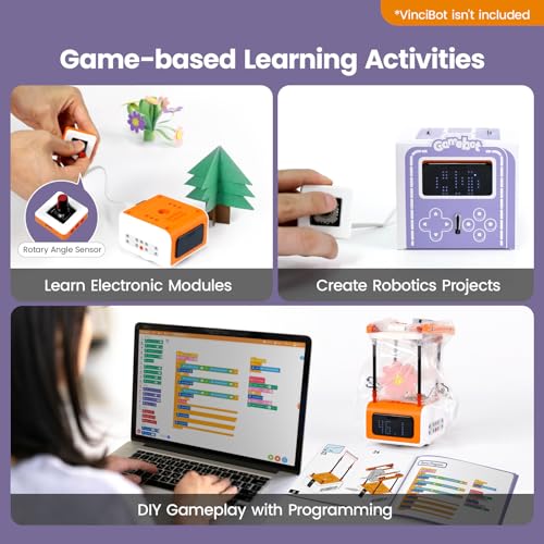 Vincibot Coding Robot with Inventor Kit for Kids 8-12
