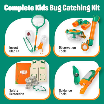 NAUGHTY PANDA Kids Explorer Kit, 28 Pcs Bug Catching Kit