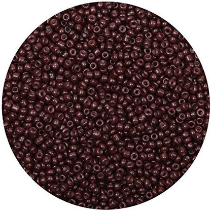 5000pcs Brownish Black Glass Seed Beads Bulk, Small Tiny Waist Spacer Beads for Bracelet, Necklace Jewelry Making, DIY Craft Projects(3mm 8/0) - color: Brownish Black, size: 3mm