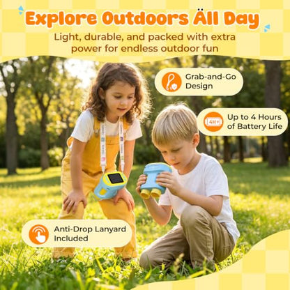 Handheld Microscope for Kids - HTVRONT 1000X Kids Microscope 2.0" HD Screen