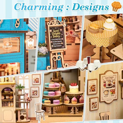 Book Nook Kit, Book Nook Kits for Adults DIY Booknook Model Build - color: Little Bake Shop