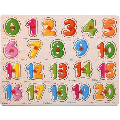 3-Pack | Alphabet, Numbers & Shapes Wooden Puzzles for Toddlers 3-5 Years Old – ABC, 1-20 & Shape Learning Toy with Puzzle Board & Blocks, Preschool Educational Toy for Boys & Girls - style: Alphabet + Numbers + Shapes