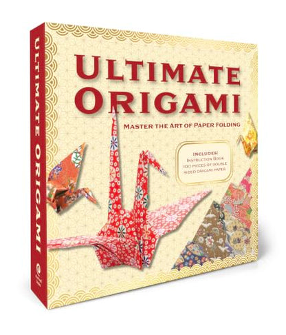 The Ultimate Origami Kit: Master the Art of Paper Folding - Includes: Instruction Book, 100 Pieces of Double Sided Origami Paper