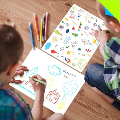8 Packs Small Whiteboards, Double Sided Dry Erase Blank Board, Writable and Erasable White Board for Office, Home, Classroom, Math, Drawing (Each Measures 12” x 9”) - color: Whiteboards