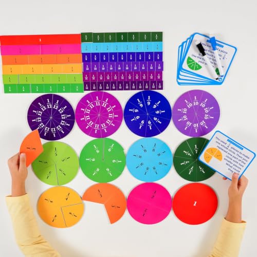178 PCS Magnetic Fraction Circles & Tiles – Simply Magic Fraction Magnets