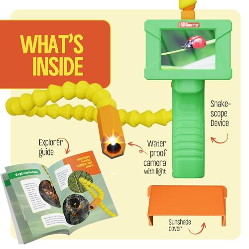 Borescope Snake Scope Camera for Kids, Light, Rechargeable STEM Toy 4-11