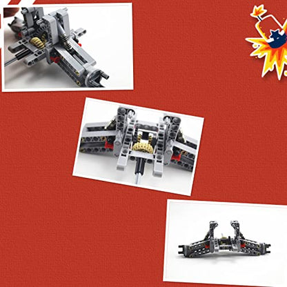 Technical Off-Road Back Suspension Systerm Parts Set and Wheels 107 * 44 Competible with All Majoir Brand Building Blocks Toy