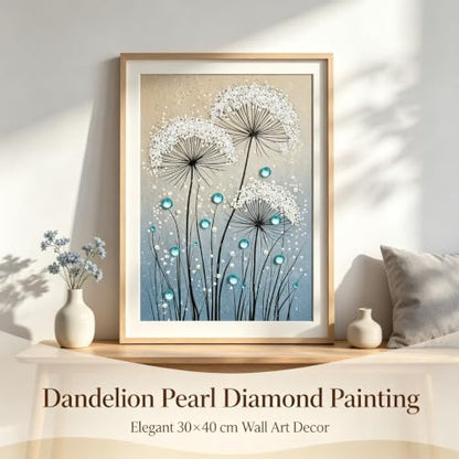 BYGFHLYW Pearl Diamond Painting Kits for Adults,Dandelion Diamond Art Kits - color: PL71-1