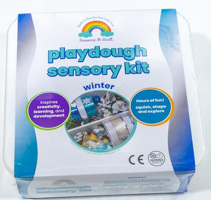 Winter Playdough Kit - Arctic Animals & Snowflakes - style: Winter Playdough Kit
