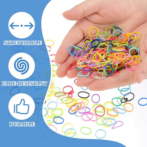 uxcell 600Pcs Loom Rubber Band, Bracelet Making Refill Kit Elastic Loom Band with 25Pcs S-Clips and 1Pcs Crochet Hooks for Weaving DIY Handcrafts, Light Purple - color: Light Purple