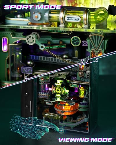 ROKR 3D Puzzle for Adults, Electric Marble Run Model Kits, Parallel World Alchemy City MR04S, Christmas Birthday Gifts - style: Alchemy City