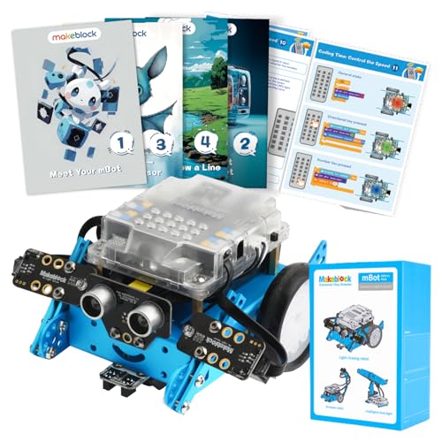 Makeblock mBot Robot Kit with Scratch Coding Box + Interactive Light & Sound Add-on Pack