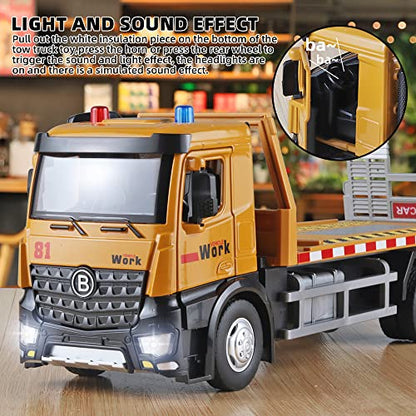OANMYJJO Construction Truck Toys for Boys, Diecast Kid Play Tow Truck - color: Tow Truck