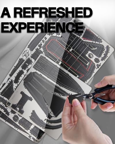 Piececool 3D Metal Puzzles for Adults, Metal Aircraft Model Kits, Military Airplane Model Kit to Build for Men Hobbies Great Birthday Gifts - style: SR-71 Blackbird