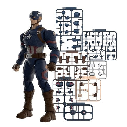 Blokees - Champion Class - Marvel Infinity Saga – Captain America CC03 Model Kit - Assembly Required - No Tools - No Cutting - No Glue - No Paint - Age 14+
