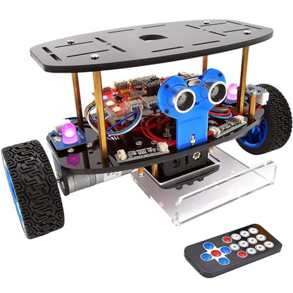 Adeept Self-Balancing Robot Car Kit(Compatible with Arduino IDE), STEM Projects Kit, Robotics & Engineering Kit, Programming Set, Line Tracking, Ultrasonic Sensor, IR Wireless Remote Control
