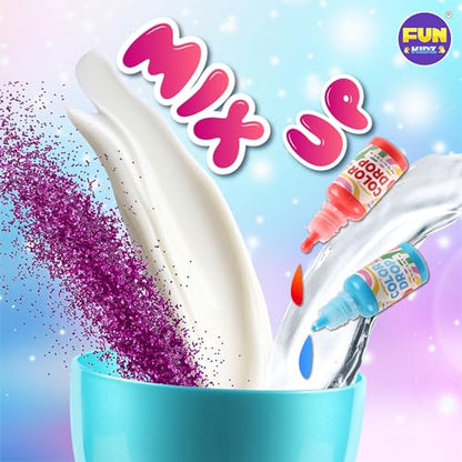 Electric Slime Mixer Machine Kit for Kids, FunKidz Twist Mixing Glue and Activator to Making Slime Automatic Craft Toy for Girls Ages 8-12 Boys Gifts