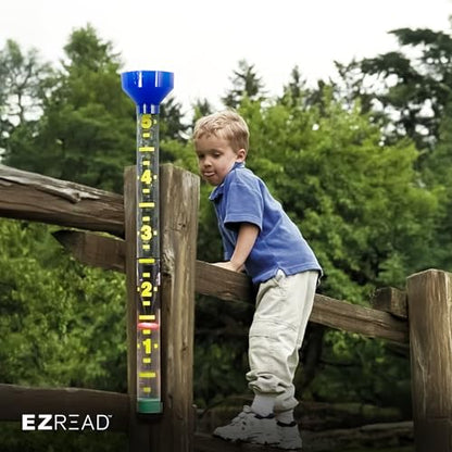 Headwind EZRead 26” Giant Professional Outdoor rain Gauge, USA Made Heavy Duty All Weather Freeze Proof mountable with Float, Dark Blue (820-0020) - color: blue, size: 26-Inch
