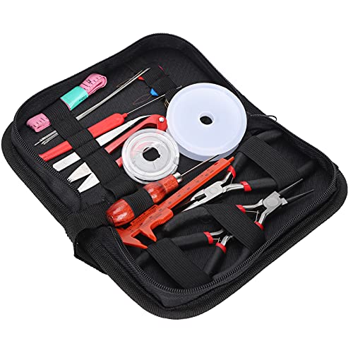 Jewelry Making Tool Kit, Professional 22pcs Stainless Steel Pliers Scissor Set for DIY Jewelry and Leather Handicrafts