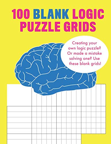 100 Blank Logic Puzzle Grids