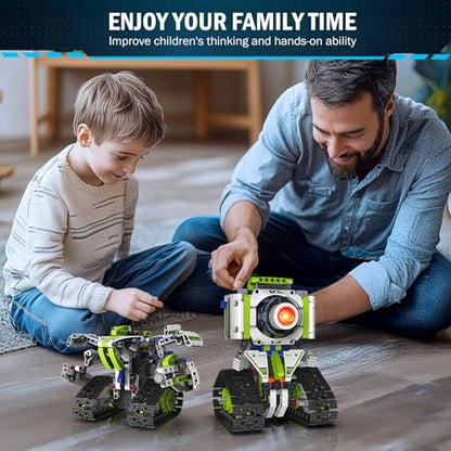 Robot Building Toys with Remote Control, STEM Christmas Birthday Gifts for Kids Boys Ages 8-13, 5 in 1 Science Kit Robotic Models with 337 Pieces - style: 01