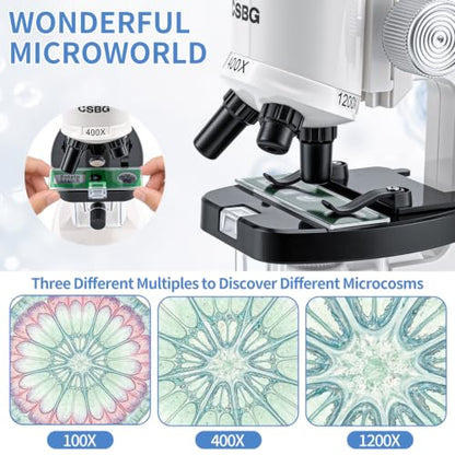 Microscope for Kids,63 PCS Science Kit