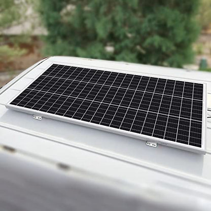 Newpowa Solar Panel Mounting Z Bracket with Nuts and Bolts Designed for RV, Boat, Wall, Off-Grid Roof Installation A Sets of 4 Units Silver Aluminum - size: UZ Flat Surface*1
