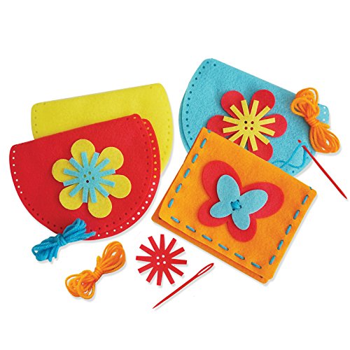 Serabeena Sewing Kit for Kids - Sew Felt Purses | 6 Kits Ages 4-8