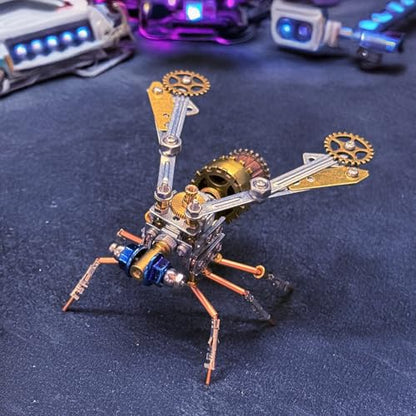 3D Metal Model Kits Insect Bug Mechanical Steampunk Science Kit Metal Building DIY Projects Arts and Crafts Hobby Kits Gift Ideas for Birthday & Christmas (Mechanical Insect) - style: Mechanical Insect