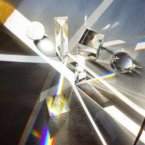 6 Pack K9 Optical Crystal Photography Prism Set for Creative Photography