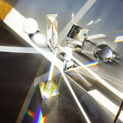 6 Pack K9 Optical Crystal Photography Prism Set for Creative Photography