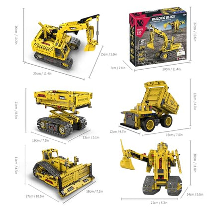 Robot Building Kit, 5-in-1 Programmable Robot Kit, App & Remote