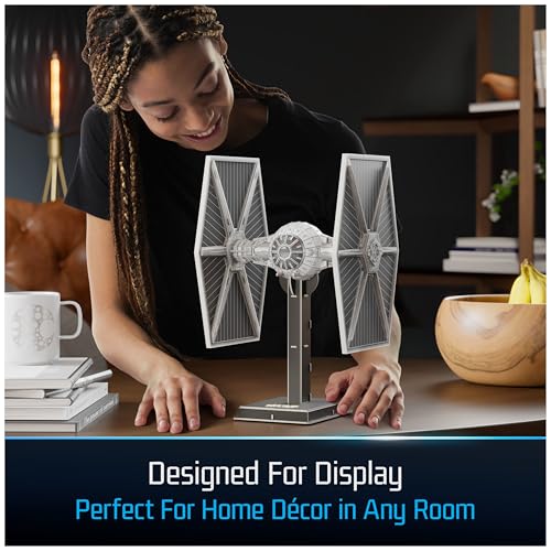4D Build Star Wars Imperial TIE Fighter 3D Puzzle Model Kit for Adults - style: Imperial Tie Fighter 120 pcs