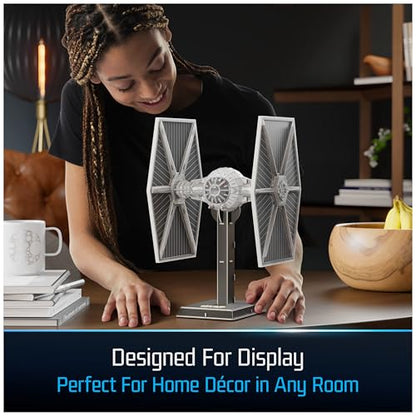 4D Build Star Wars Imperial TIE Fighter 3D Puzzle Model Kit for Adults - style: Imperial Tie Fighter 120 pcs