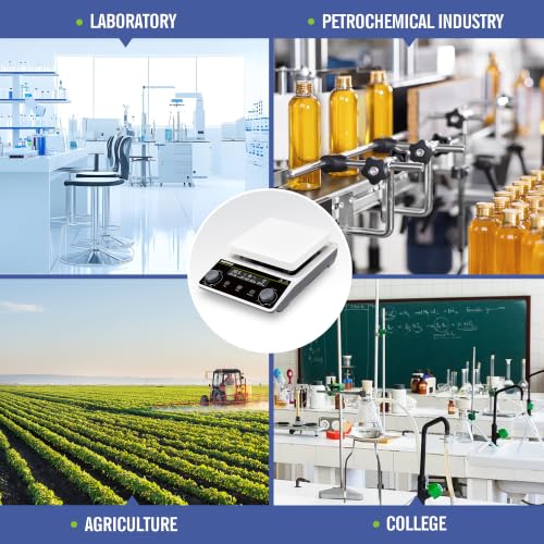 Magnetic Stirrer Hot Plate Stirrer LCD 300℃ Max.5L 5.9in Stir Plate - size: 5L