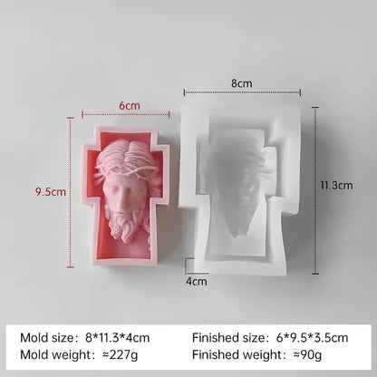 Candle Molds - Silicone Mold for Candles Making, DIY 3D Moulds for Soy Wax, Beeswax, Scented Candle, Valentine's Day Gifts (Redemption) - color: Redemption