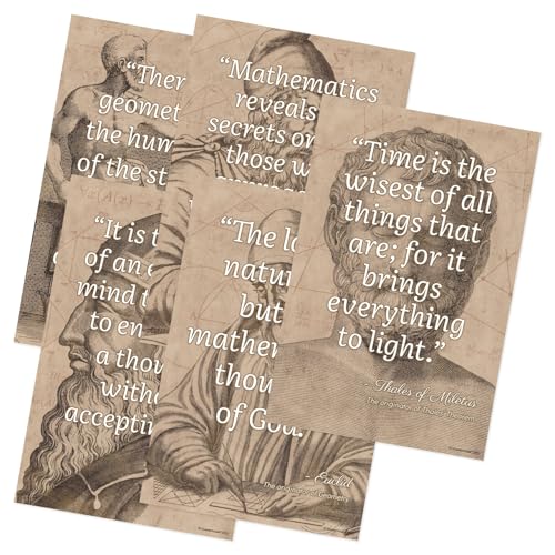 Quarterhouse 5 Poster Math Motivational Classroom Set - color: Math Motivational