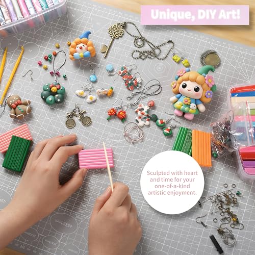 Aestd-ST Polymer Clay 92 Colors, Oven Bake Modeling Clay for Kids & Artists - color: 92 Colors