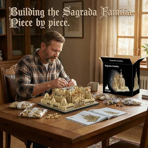 Sagrada Família - Spain Church Building Sets,10328 PCS Cathedral for Adults - color: Sagrada Família
