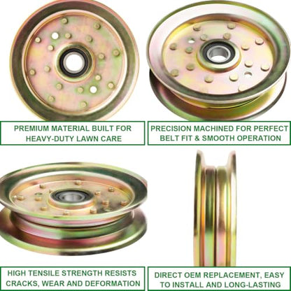 Flat Idler Pulley 103-8743 1126-9196 16-4668 for Exmark Lazer E AS S X Z Series Turf Tracer Quest ZeroTurn - color: 126-9196 103-8743 116-4668
