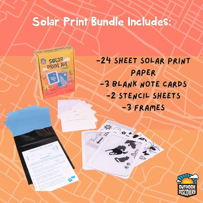 Toysmith Outdoor Discovery Solar Print Paper Kit, Multicolor, 36 Sheets