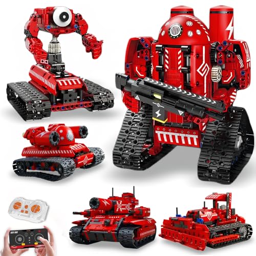 Robot Building Kit, 5-in-1 Programmable Robot Kit, App Coding