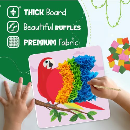 jackinthebox Poke Art Animals Crafts Kits for Kids, Boys & Girls, Ages 4-8 - style: Animals