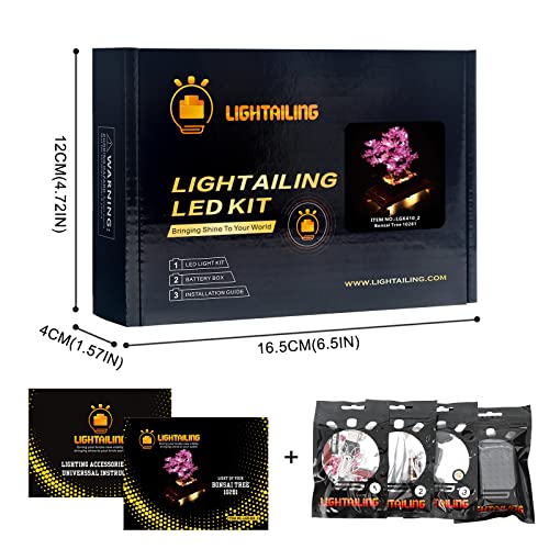 Lightailing Led Light for Lego 10281 Bonsai Tree Building Blocks Model - NOT Included The Model Set - style: (Only Light) 10281 Pink Bonsai Tree