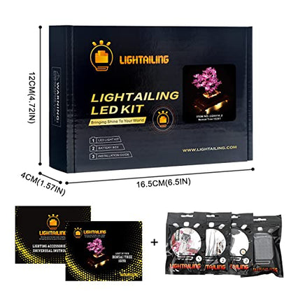 Lightailing Led Light for Lego 10281 Bonsai Tree Building Blocks Model - NOT Included The Model Set - style: (Only Light) 10281 Pink Bonsai Tree